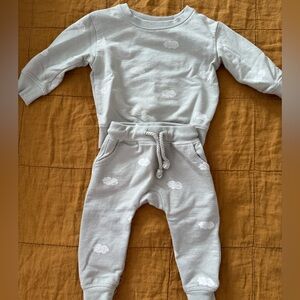 Rylee + Cru Light Grey/Green Cloud Set